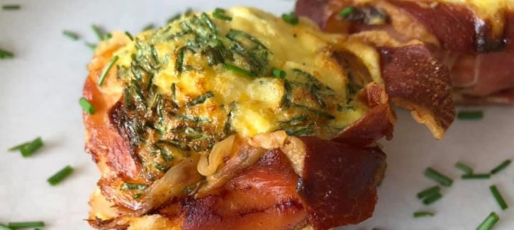 Omelet nestjes met parmaham, koolhydraatarm recept