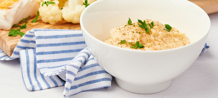 Truffel-aardappelpuree met gebakken kabeljauw