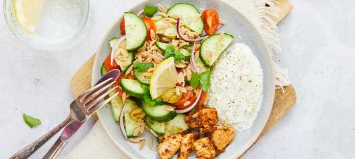 Griekse rijstsalade
