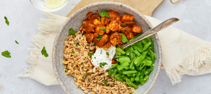 Kip tandoori met snijbonen