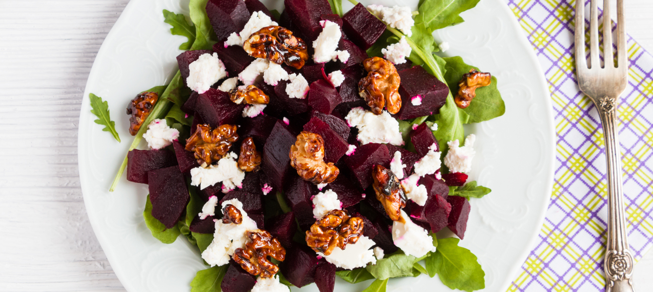 Rode bieten salade feta