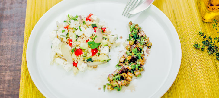 Couscous met aubergine